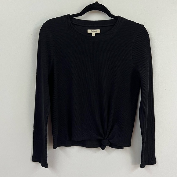 Madewell Elwood Jacquard Knot Front Top - Picture 2 of 12